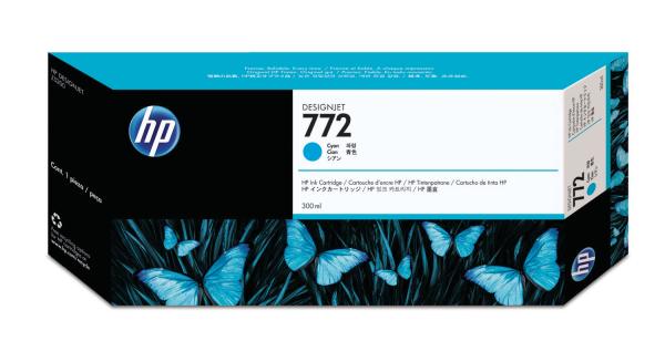 Hp tintenpatrone 772 cyan cn636a designjet z5200 300ml - Hp-cn636a-0884962639061