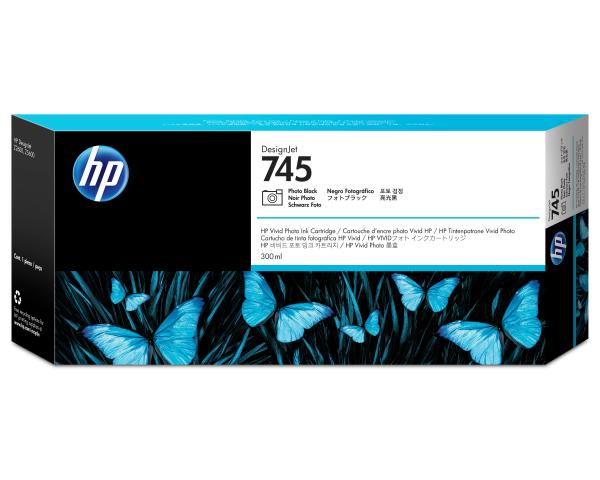 Hp tintenpatrone 745 photo black f9k04a designjet z5600 300ml - Hp-f9k04a-0725184104671