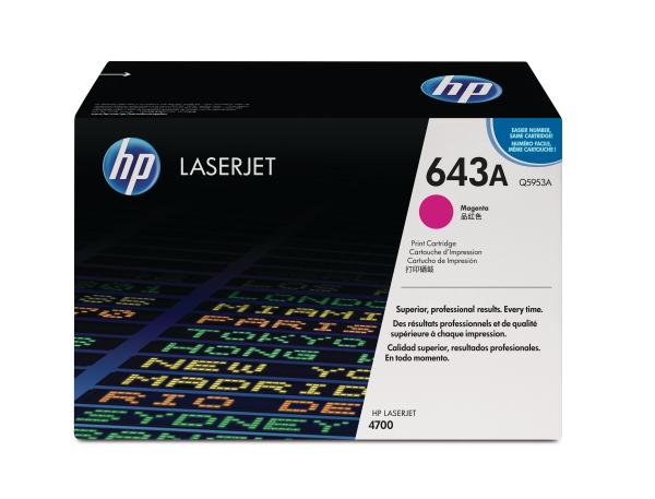 Hp toner-modul 643a magenta q5953a color laserjet 4700 10'000 s. - Hp-q5953a-0829160493909