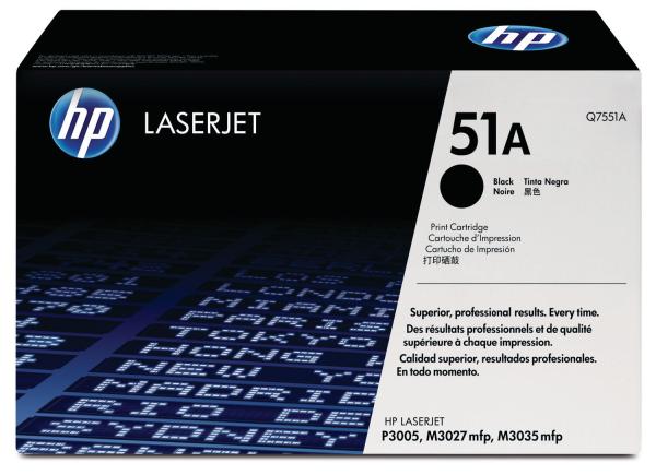 Hp toner-modul 51a schwarz q7551a laserjet p3005 6500 seiten - Hp-q7551a-0882780389052