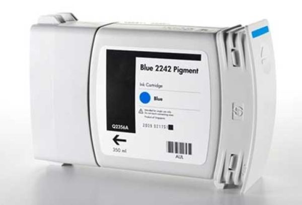 Hp sps 2242 pigment bulk blue q2356a 350ml - Hp-sps-q2356a-