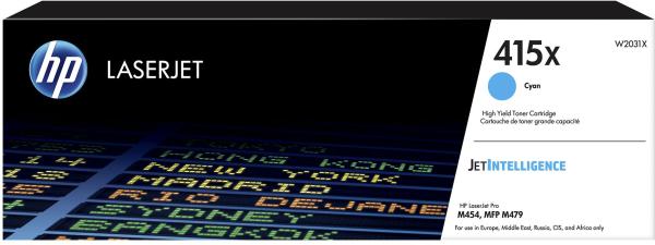Hp toner-modul 415x cyan w2031x clj pro m454/mfp m479 6000 s. - Hp-w2031x-0192018046399