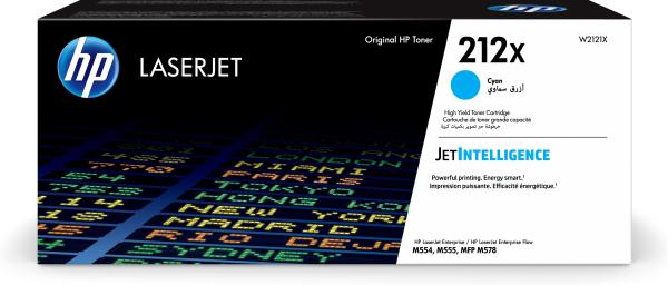 Hp toner-modul 212x cyan w2121x clj ent.m554/m555 10'000 s. - Hp-w2121x-0194441428902