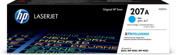 Hp toner-modul 207a cyan w2211a clj pro m255/282/283 1250 s. - Hp-w2211a-0193905265145