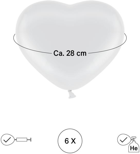 I am creative ballons herz 27cm 1000-1074 weiss 6 stück - I-am-creative-1000-1074-7611983247004-03.jpg