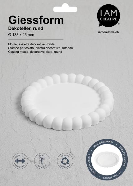 I am creative silikon giessform 1704.31 dekoteller rund - I-am-creative-170431-7611983250592