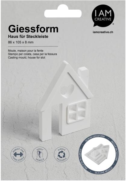 I am creative silikon giessform 1704.36 haus für steckleiste - I-am-creative-170436-7611983250646