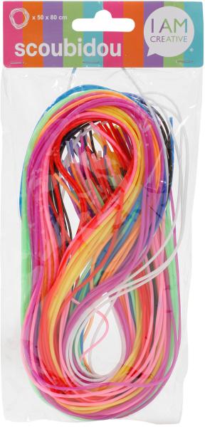 I am creative scoubidou buntmix 2130.02 80cm, 50 stück - I-am-creative-213002-7611983158157