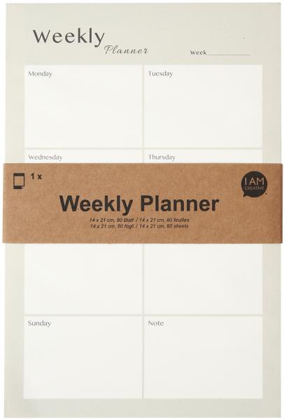 I am creative wochenplaner 14x21cm 4005.25 grün 80 blatt - I-am-creative-400525-7611983211999