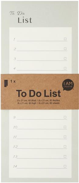 I am creative to do liste 9x21cm 4005.37 grün 80 blatt - I-am-creative-400537-7611983211951
