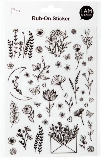 I am creative rub on sticker a5 4010.58 blumen - I-am-creative-401058-7611983250448