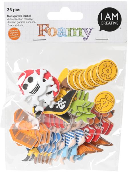 I am creative foamy 4019.51 pirat, 36 stück - I-am-creative-401951-7611983193141