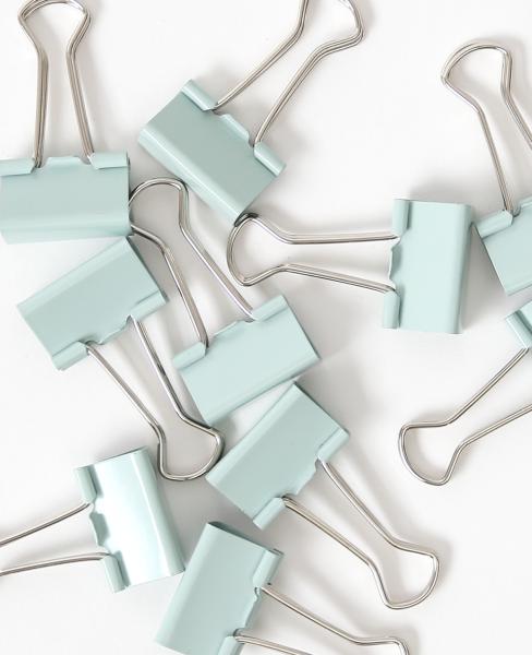 I am creative binder clips lets organize 4035.13 hellgrün, 25mm, 10 stk. - I-am-creative-4035.13-7611983211722-02.jpg