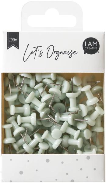 I am creative pinnadeln let`s organize 4035.17 hellgrün, 9x24cm 100 stück - I-am-creative-403517-7611983211760