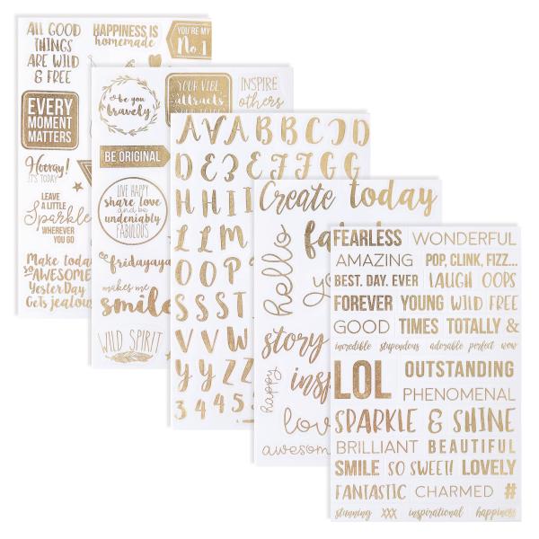 I am creative stickerbook 4087.474 goldfolie klar, 5 blatt - I-am-creative-4087.474-7611983170838-02.jpg
