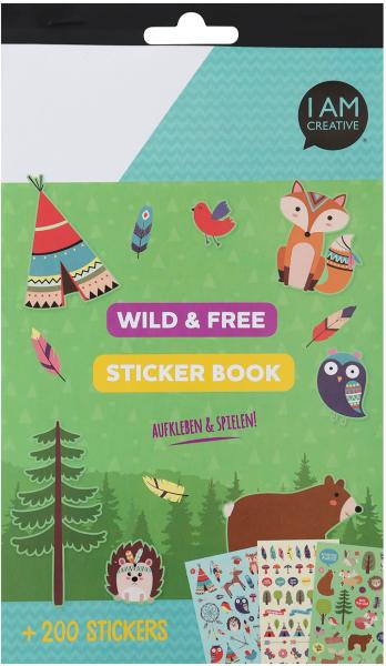 I am creative stickerbook 4087.493 wild & free, 6 blatt - I-am-creative-4087493-7611983178919