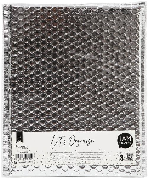 I am creative geschenktasche let`s organize 4088.076 metallic silber 3 stück - I-am-creative-4088076-7611983215829