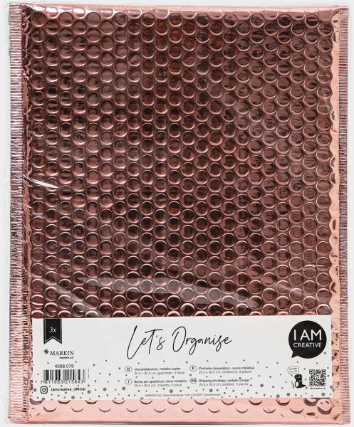 I am creative geschenktasche let`s organize 4088.078 metallic kupfer 3 stück - I-am-creative-4088078-7611983215843