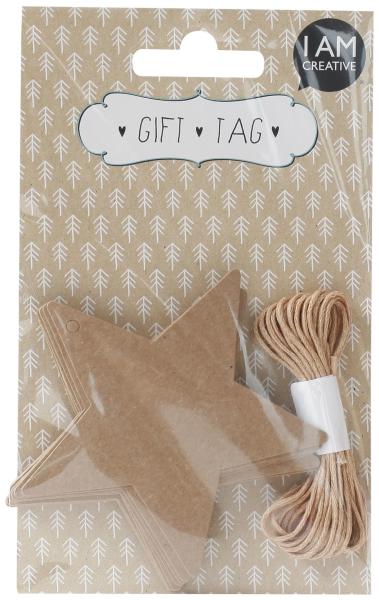 I am creative geschenkanhänger 4088.36 boho stern ii, 20 stück - I-am-creative-408836-7611983164479
