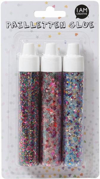 I am creative pailletten glue set 4091.36 3 stk ass. - I-am-creative-409136-7611983170067