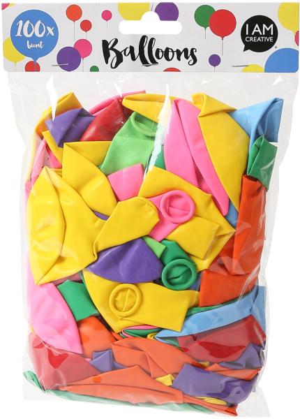 I am creative luftballons bunt 6010.4 100 stück - I-am-creative-60104-7611983193868