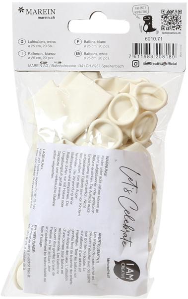 I am creative luftballons, weiss 6010.71 20 stück - I-am-creative-6010.71-7611983208180-02.jpg
