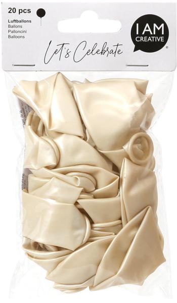 I am creative luftballons,creme,metallic 6010.72 20 stück - I-am-creative-601072-7611983208197