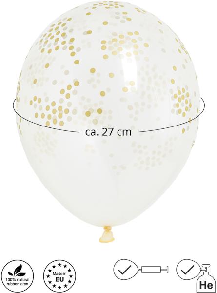 I am creative ballons konfetti 27cm 6010.78 transparent/gold 20 stück - I-am-creative-6010.78-7611983216338-02.jpg