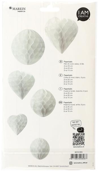 I am creative paperballs,herz u. rund,weiss 6010.955 6 stück - I-am-creative-6010.955-7611983208067-02.jpg