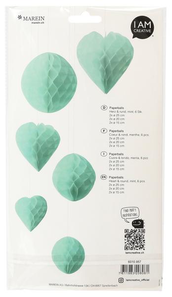 I am creative paperballs,herz u. rund,mint 6010.957 6 stück - I-am-creative-6010.957-7611983208081-02.jpg