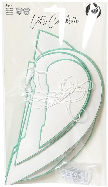 I am creative paperballs,herz u. rund,mint 6010.957 6 stück - I-am-creative-6010957-7611983208081