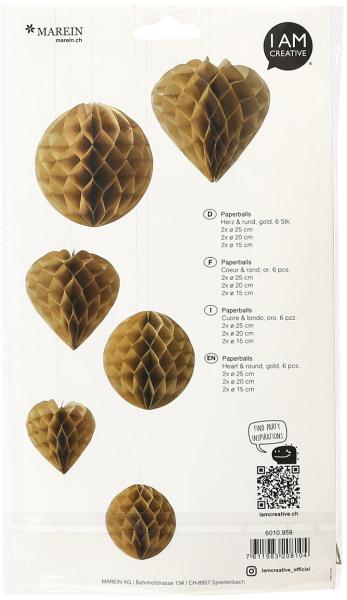 I am creative paperballs,herz u. rund,gold 6010.959 6 stück - I-am-creative-6010.959-7611983208104-02.jpg