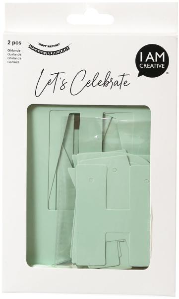 I am creative girlande, birthday,mint,230cm 6010.963 2 stück - I-am-creative-6010963-7611983208364