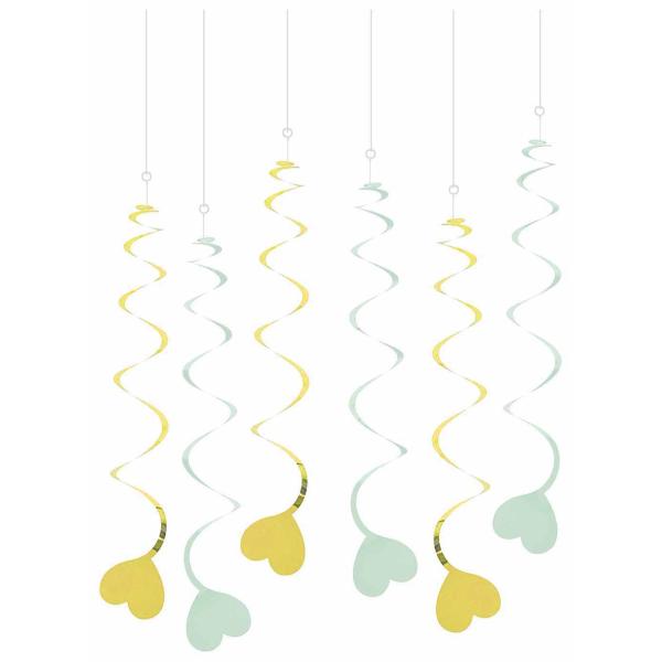 I am creative girlande, herz,mint,gold,70cm 6010.965 6 stück - I-am-creative-6010.965-7611983208388-03.jpg