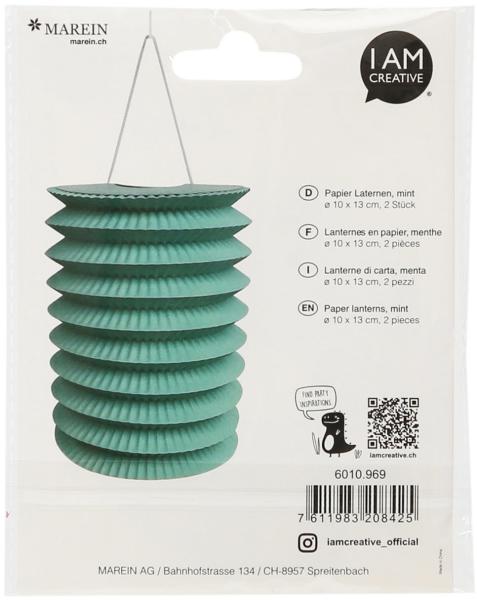 I am creative papier laterne, mint, 10cm 6010.969 2 stück - I-am-creative-6010.969-7611983208425-02.jpg