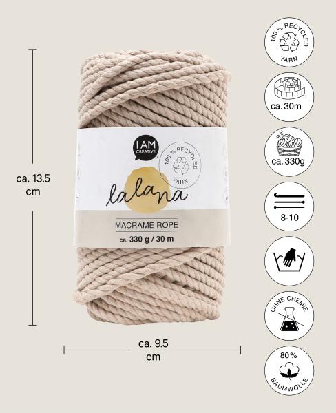 I am creative macrame rope 6205.03 beige 5mm, 330g - I-am-creative-6205.03-7640415811049-03.jpg
