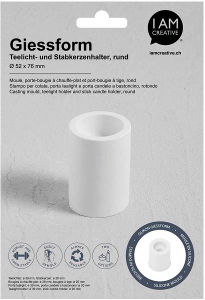I am creative silikon giessform maa1704.09 kerzenhalter - I-am-creative-maa170409-7611983223268