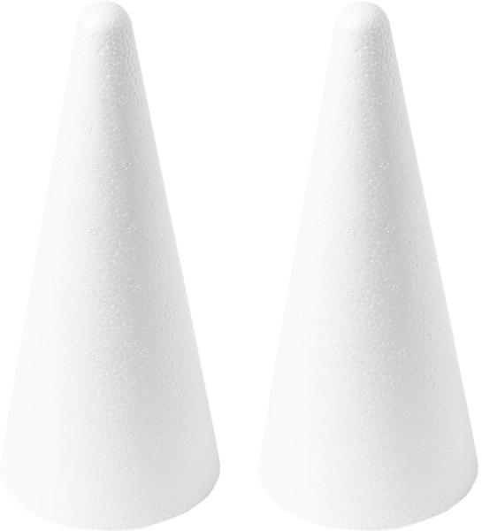 I am creative styropor kegel 9x21cm maa2506.03 2 stück - I-am-creative-maa250603-7611983147366