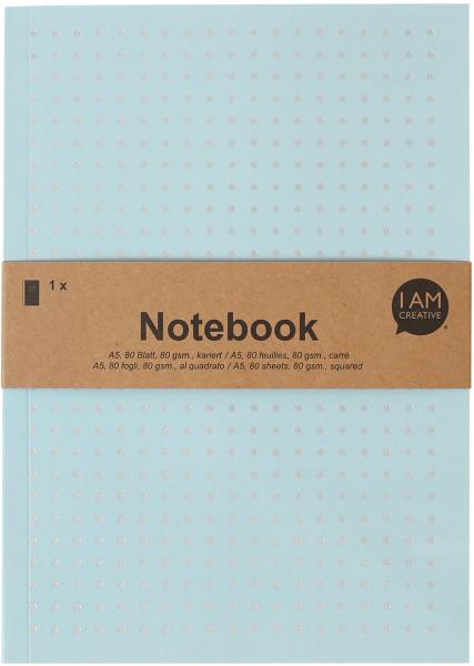 I am creative notizbuch a5 maa4005.13 hellblau 80 seiten - I-am-creative-maa400513-7611983209422