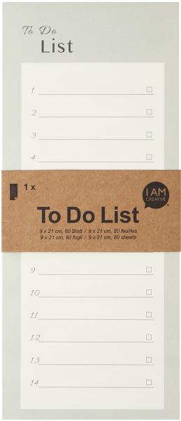 I am creative to do liste 9x21cm maa4005.37 grün 80 blatt - I-am-creative-maa400537-7611983211951