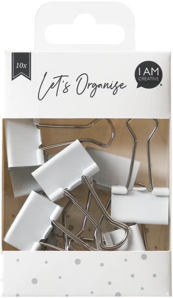 I am creative foldback klammer let's organiz maa4035.11 weiss, 25mm 10 stück - I-am-creative-maa403511-7611983211708