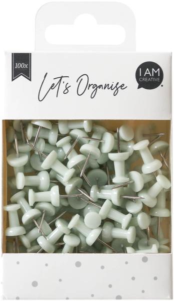 I am creative pinnadeln let`s organize maa4035.17 hellgrün, 9x24cm 100 stück - I-am-creative-maa403517-7611983211760