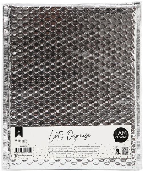 I am creative geschenktasche let`s organize maa4088.076 metallic silber 3 stück - I-am-creative-maa4088076-7611983215829