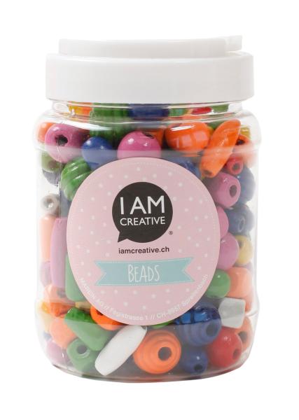 I am creative holzperlen maa4700.00 bunt ca. 250 stück - I-am-creative-maa470000-7611983158195