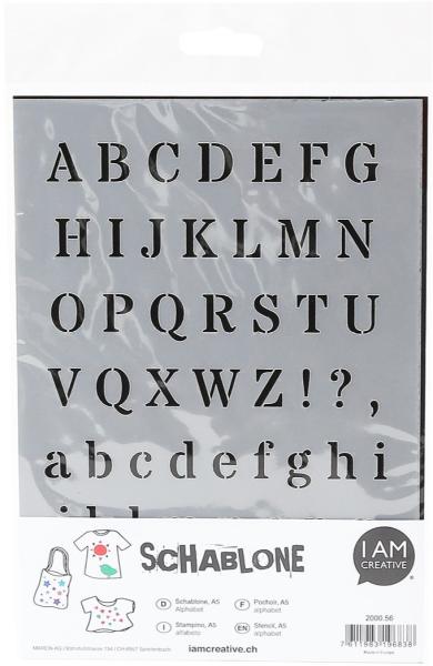 I am creative schablone alphabet a5 mak2000.56 - I-am-creative-mak200056-7611983196838