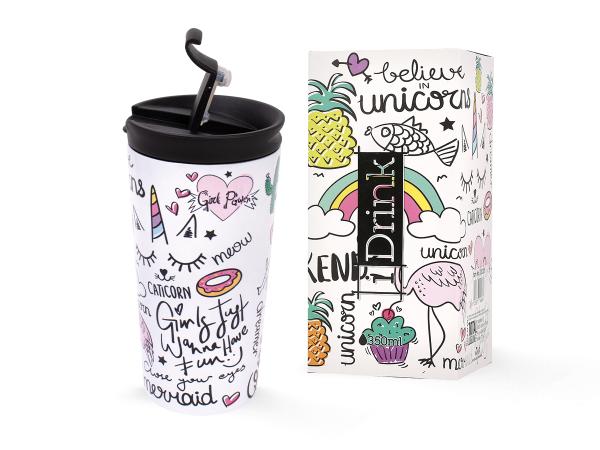 I-drink trinkbecher 350ml id0205 unicorn - I-drink-id0205-8052877049806