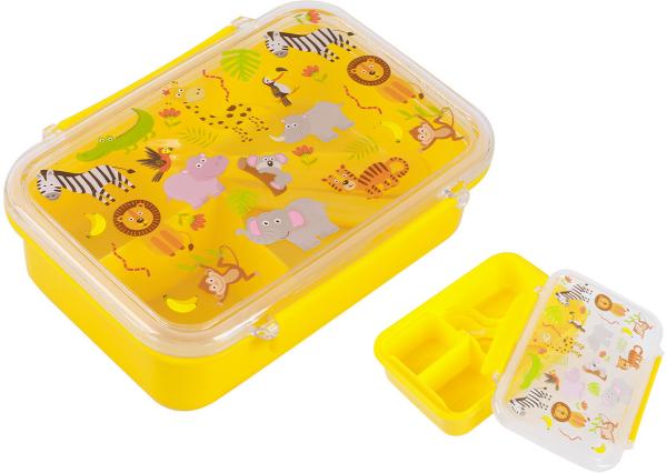 I-drink lunch box mit löffel + gabel id2011 animals - I-drink-id2011-8057711464876