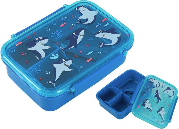 I-drink lunch box mit löffel + gabel id2015 shark - I-drink-id2015-8057711464913