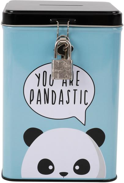 I-total sparkasse mit schloss xl2004 panda 15.3x10.6x10.6cm - I-total-xl2004-8057711462834