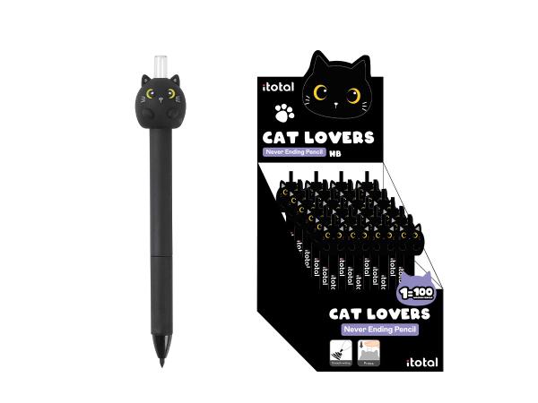 I-total bleistift never ending xl2070a black cat - I-total-xl2070a-8059037077556